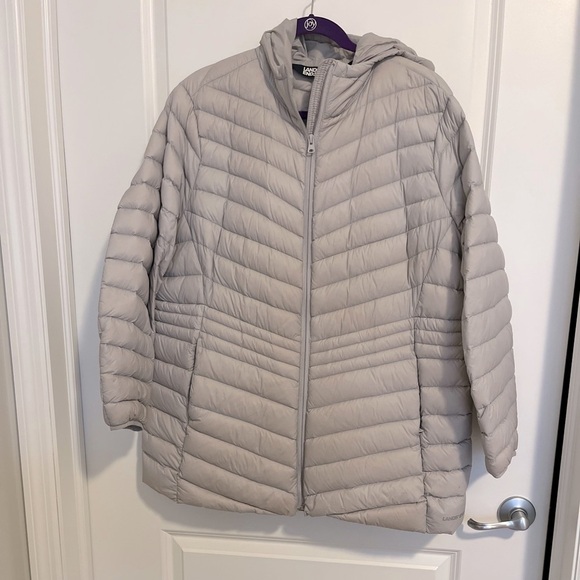 Lands' End Jackets & Blazers - Lands End gray puffer jacket EUC